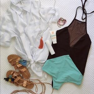 Reversible Two Toned One Piece Swimsuit